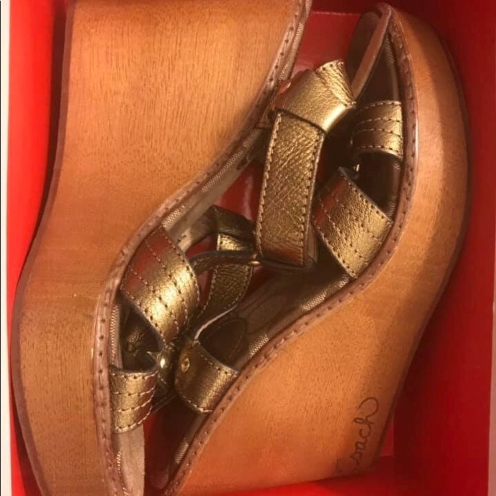 Coach wedge sandal
